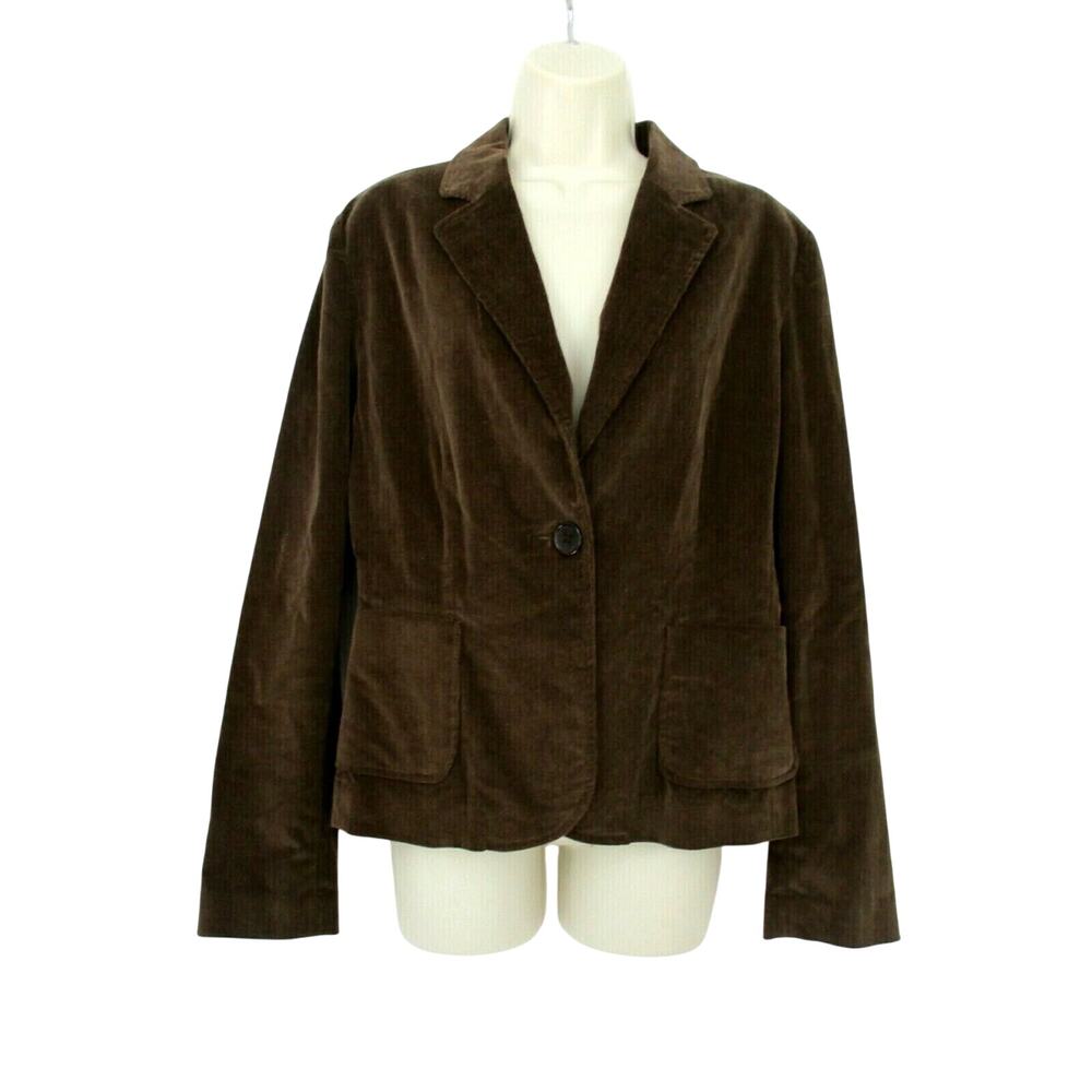 Cambridge Dry Goods Blazer 10 Womens Corduroy Stretch Dark Academia Retro